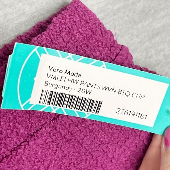 Vero Moda Pants size US Plus 20 20W Fuchsia Travel Wide Leg No Wrinkle Stitchfix - Picture 6 of 11